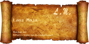 Lasz Maja névjegykártya